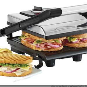 BELLA Panini Press, Sandwich Maker and Electric Indoor Grill ( new with box)